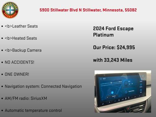 2024 Ford Escape Platinum