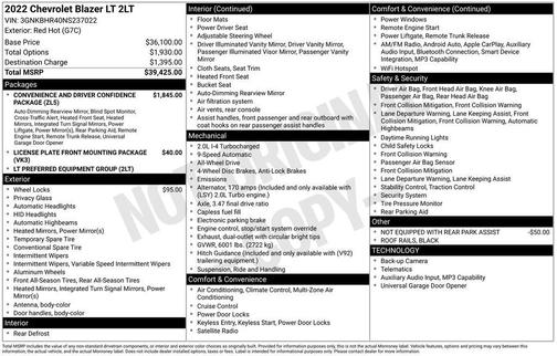 2022 Chevrolet Blazer 2LT