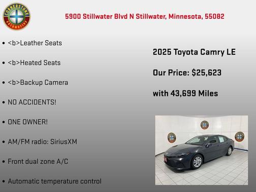 Underground 2025 Toyota Camry LE
