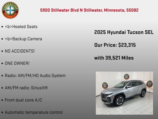 Shimmering Silver 2025 Hyundai TUCSON SEL