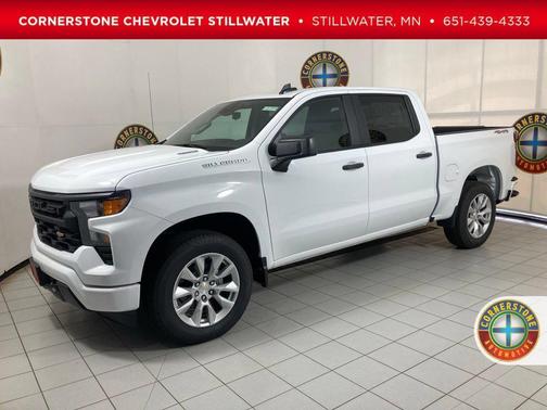 Summit White 2026 Chevrolet Silverado 1500 Custom