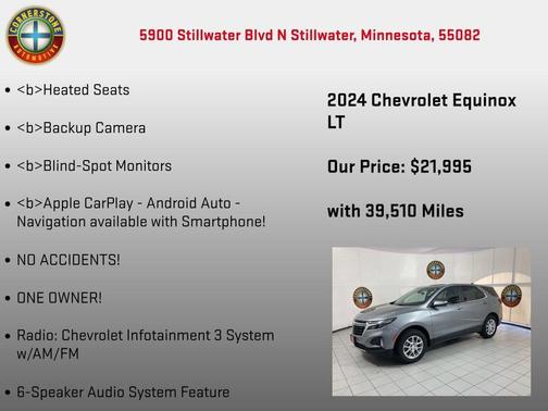 Sterling Gray Metallic 2024 Chevrolet Equinox 1LT