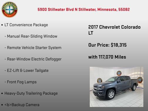 Cyber Gray Metallic 2017 Chevrolet Colorado LT