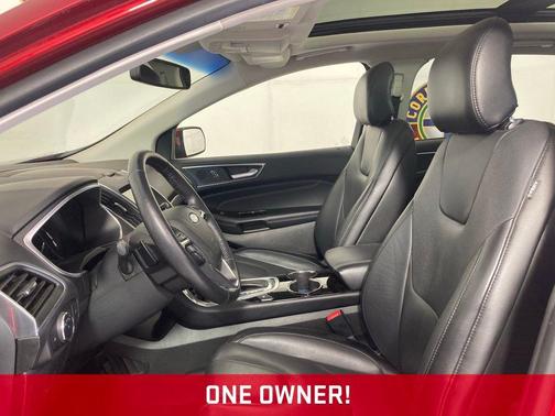 Red 2017 Ford Edge Titanium