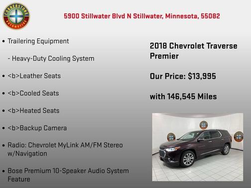 Purple 2018 Chevrolet Traverse Premier