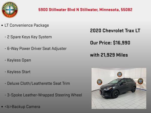 Mosaic Black Metallic 2020 Chevrolet Trax LT