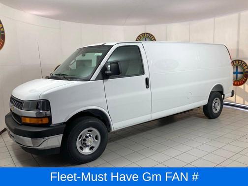 Summit White 2026 Chevrolet Express 3500 3500 Extended Wheelbase, WT, RWD