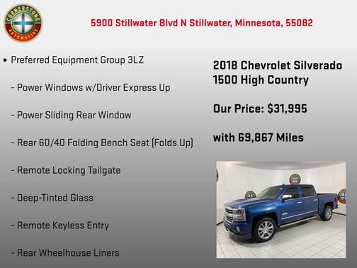 2018 Chevrolet Silverado 1500 High Country