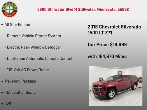 2018 Chevrolet Silverado 1500 LT