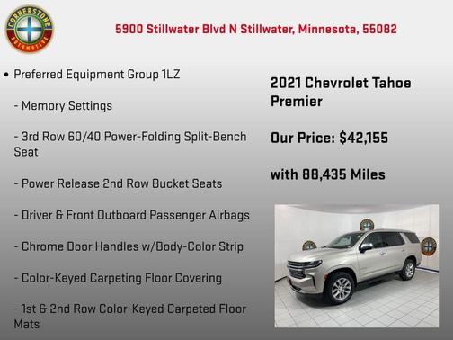 Tan 2021 Chevrolet Tahoe Premier