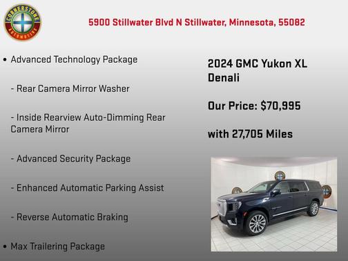Midnight Blue Metallic 2024 GMC Yukon XL Denali
