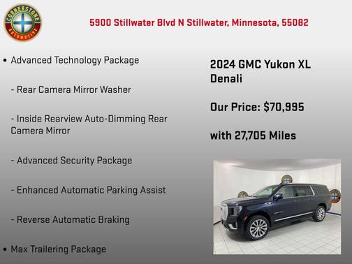 Midnight Blue Metallic 2024 GMC Yukon XL Denali