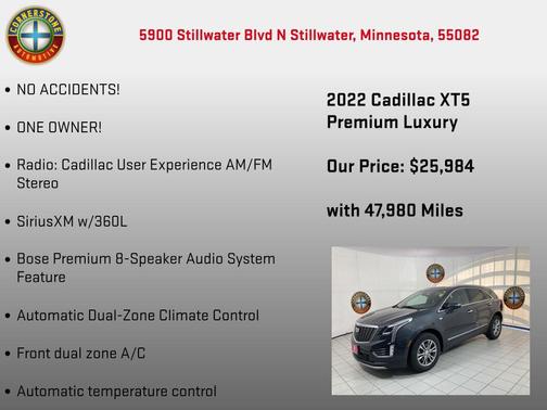 2022 Cadillac XT5 Premium Luxury