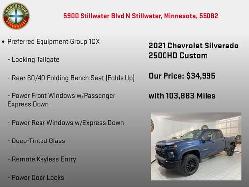 2021 Chevrolet Silverado 2500 Custom