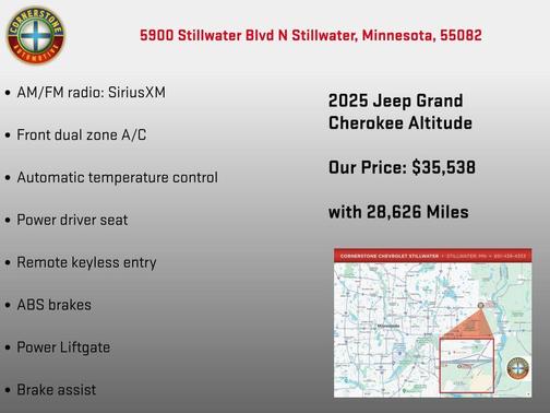 Diamond Black Crystal Pearlcoat 2025 Jeep Grand Cherokee Altitude