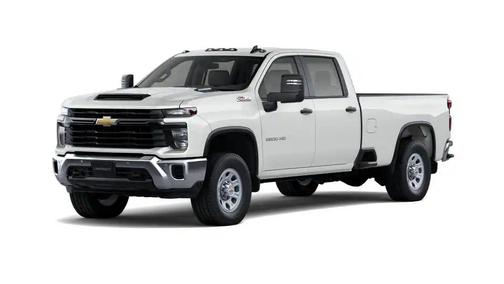Summit White 2026 Chevrolet Silverado 3500 Crew Cab, Long Bed, WT Dual Rear Wheel, RWD