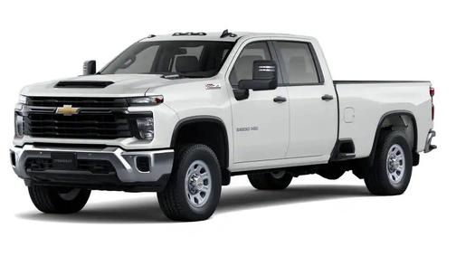 Summit White 2026 Chevrolet Silverado 3500 Crew Cab, Long Bed, WT Dual Rear Wheel, RWD
