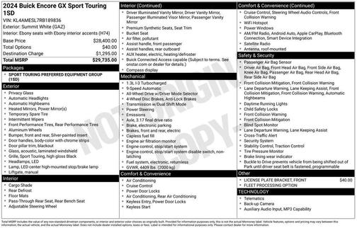 2024 Buick Encore GX Sport Touring