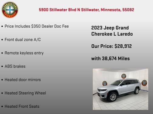 Silver Zynith 2023 Jeep Grand Cherokee L Laredo