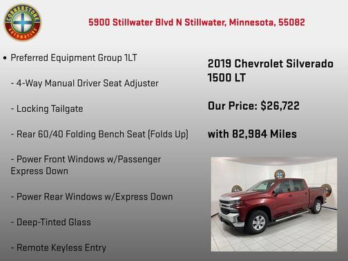 Cajun Red Tintcoat 2019 Chevrolet Silverado 1500 LT