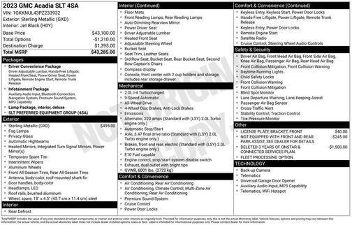 2023 GMC Acadia SLT
