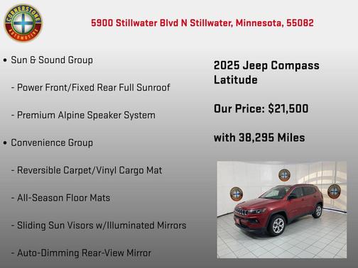 Red Hot Pearlcoat 2025 Jeep Compass Latitude
