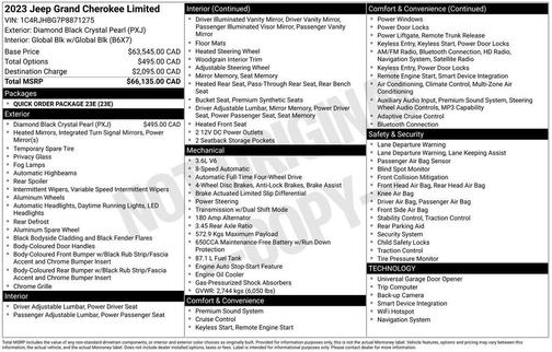2023 Jeep Grand Cherokee Limited