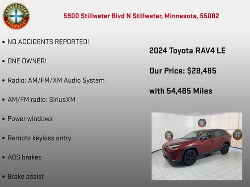 Ruby Flare Pearl 2024 Toyota RAV4 LE