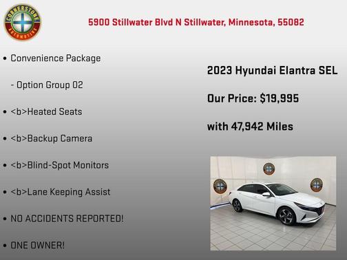 Intense Blue 2023 Hyundai ELANTRA SEL