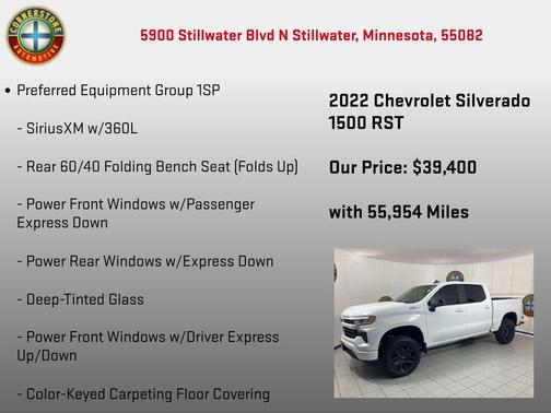 Summit White 2022 Chevrolet Silverado 1500 RST