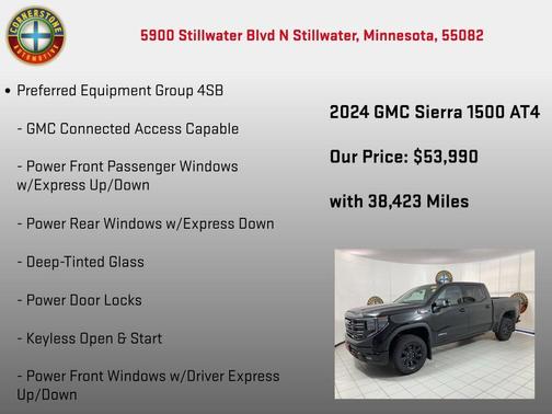 Onyx Black 2024 GMC Sierra 1500 AT4