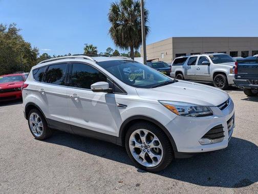 White Platinum Clearcoat Metallic 2015 Ford Escape Titanium