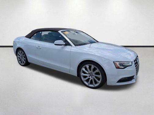 Glacier White Metallic / Brown Roof 2014 Audi A5 2.0T Premium Plus