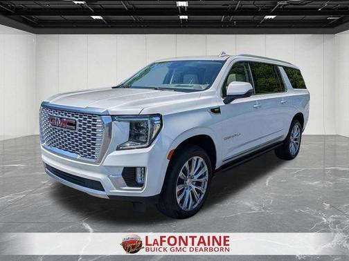 White Frost Tricoat 2023 GMC Yukon XL Denali