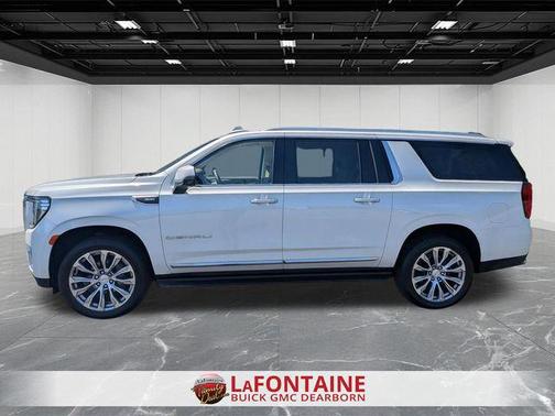 White Frost Tricoat 2023 GMC Yukon XL Denali