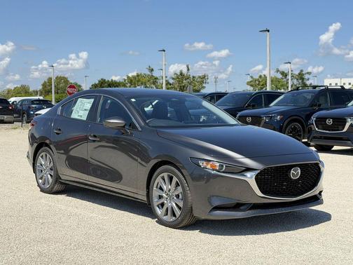 Machine Gray Metallic 2026 Mazda Mazda3 FWD w/Preferred Package