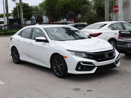 Platinum White Pearl 2021 Honda Civic EX