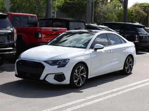 Glacier White Metallic 2022 Audi A3 Premium