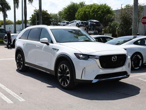 Rhodium White Premium 2024 Mazda CX-90 PHEV Premium Plus