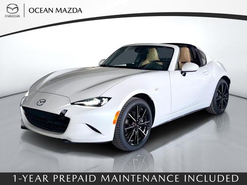 Snowflake White Pearl Mica 2026 Mazda MX-5 Miata RF Grand Touring Convertible