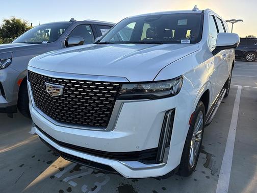 Crystal White Tricoat 2023 Cadillac Escalade ESV Premium Luxury