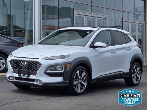 Chalk White 2021 Hyundai KONA Limited