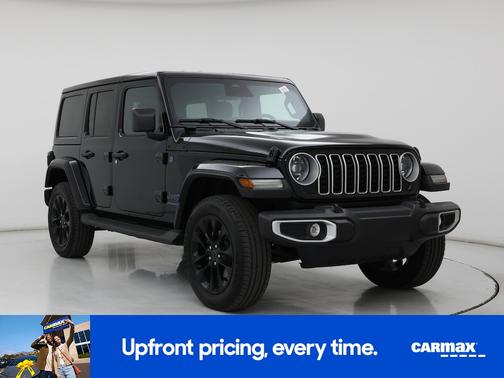 Black 2025 Jeep Wrangler 4xe Sahara
