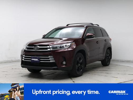 Burgundy 2018 Toyota Highlander Limited Platinum
