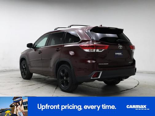 Burgundy 2018 Toyota Highlander Limited Platinum