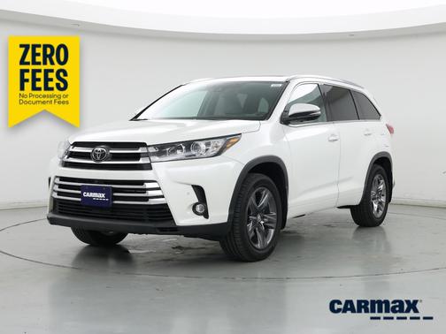 White 2019 Toyota Highlander Limited Platinum