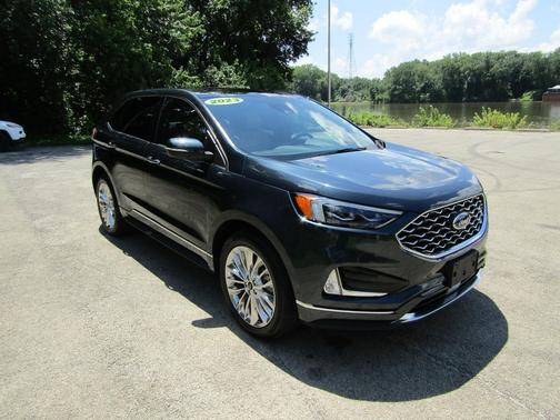 Stone Blue Metallic 2023 Ford Edge Titanium