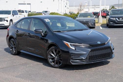 Midnight Black Metallic 2023 Toyota Corolla Hybrid SE