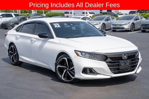 Platinum White 2022 Honda Accord Sport 1.5T