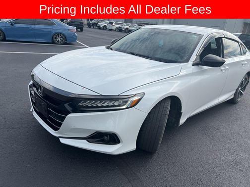 Platinum White 2022 Honda Accord Sport 1.5T